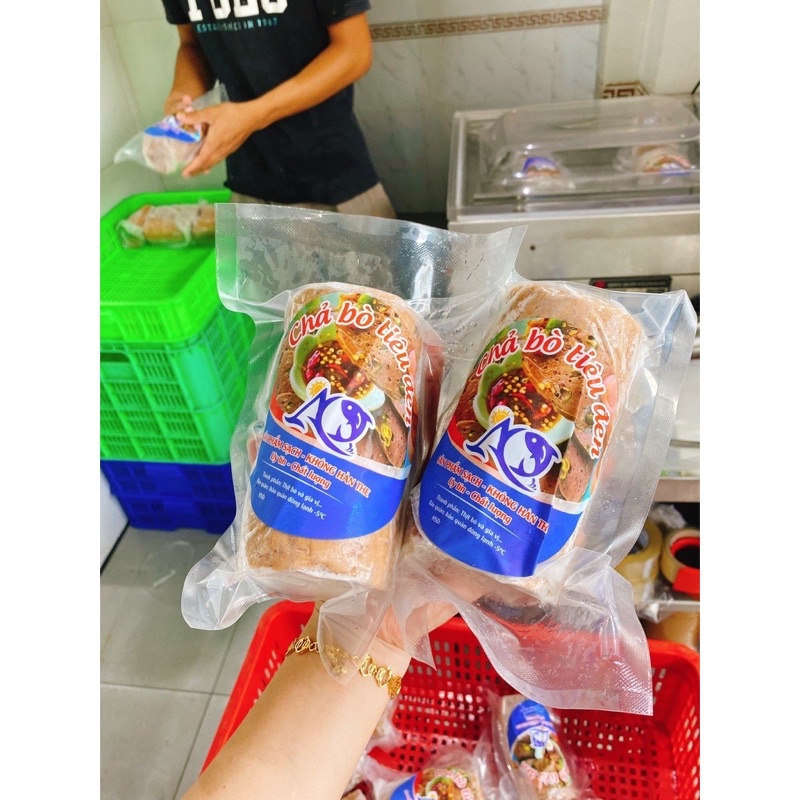 Chả bò tiêu đen đòn 500gr