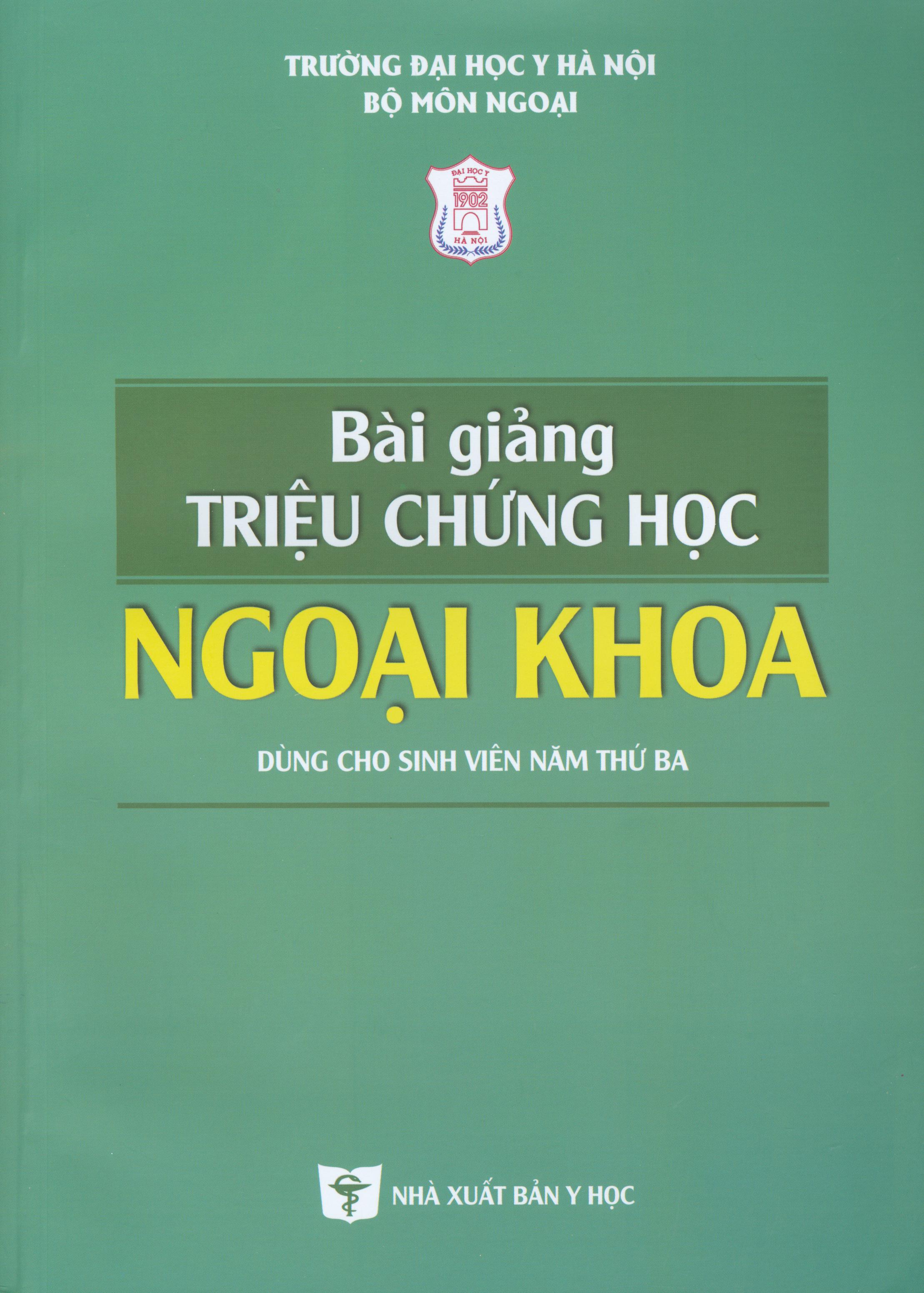 Bài giảng triệu chứng học ngoại khoa