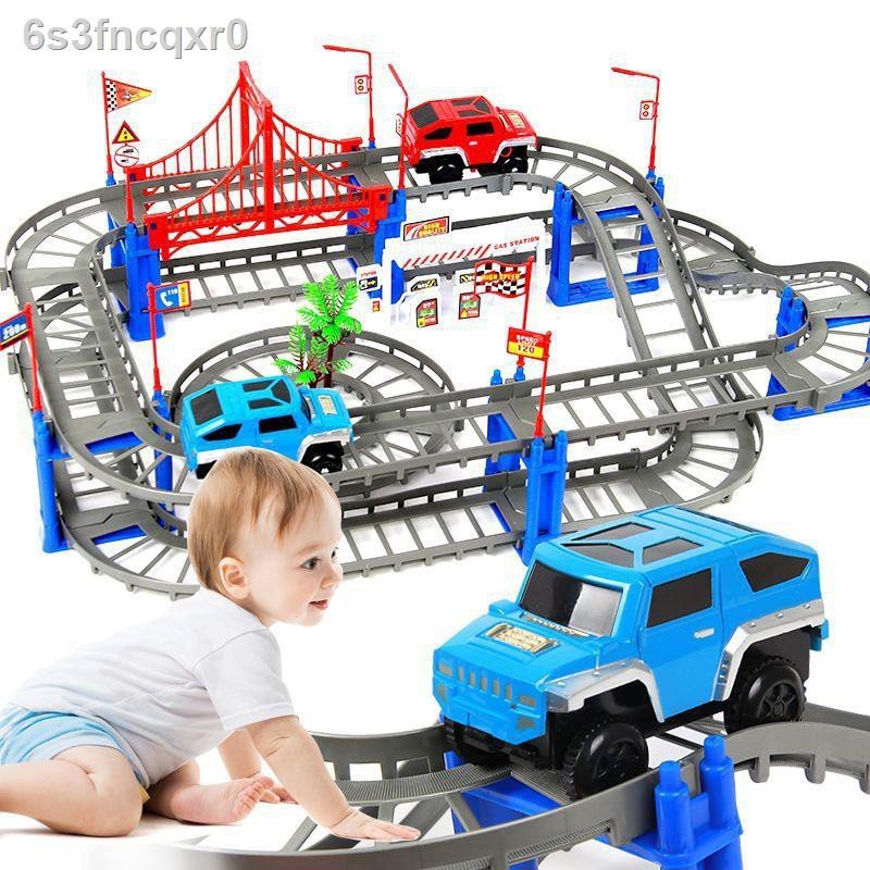 Đồ chơi cho bé - mô hình lắp ráp đường đua, đường ray ô tô giúp bé phát triển tư duy, tính sáng tạo