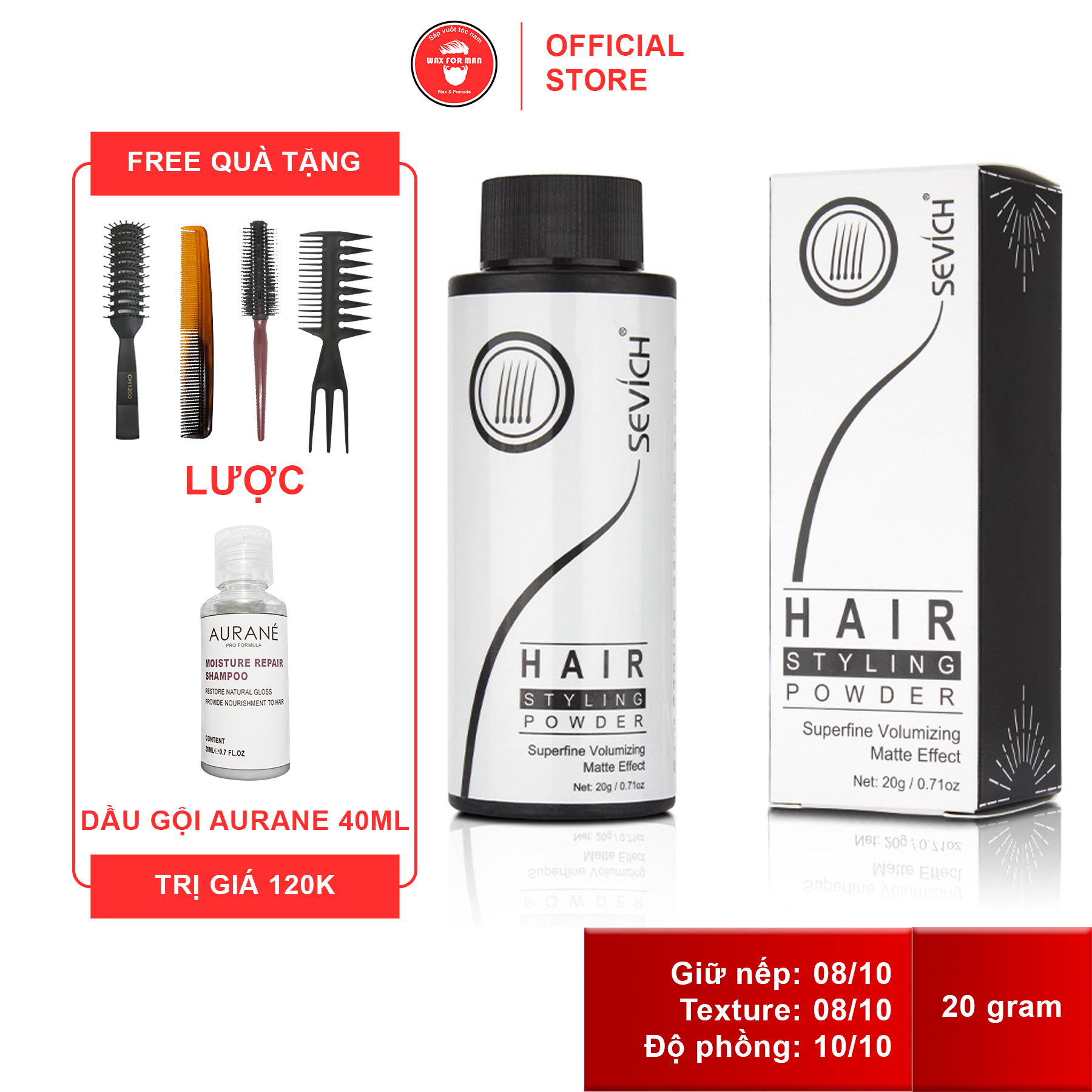 Bột tạo phồng Sevich Hair Styling Powder