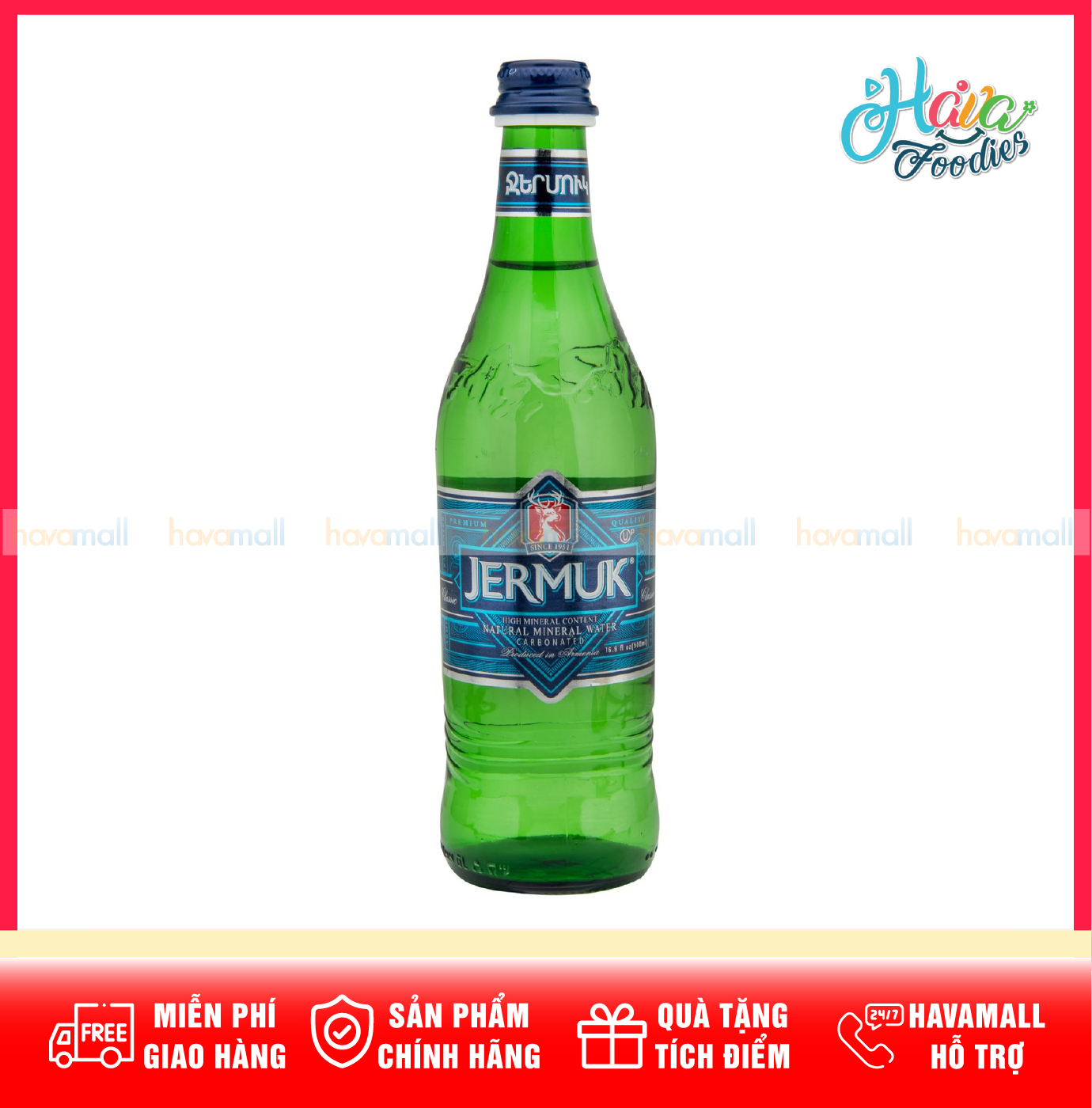 Nước Khoáng Có Ga Jermuk 500ml – Jermuk Natural Mineral Water Carbonated