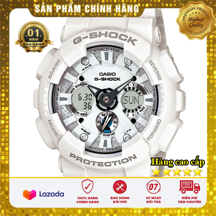 Đồng hồ Casio G-Shock Nam GA-120-1A - Chống nước bảo hành dài hạn- Đồng hồ P&T [ FreeShip- Hàng cao cấp- Full box ]