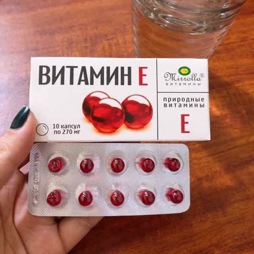 [HCM]Vỉ 20 Viên Vitamine E Đỏ Nga 400mg Mirrolla - Vitamin e đỏ - Vitamin