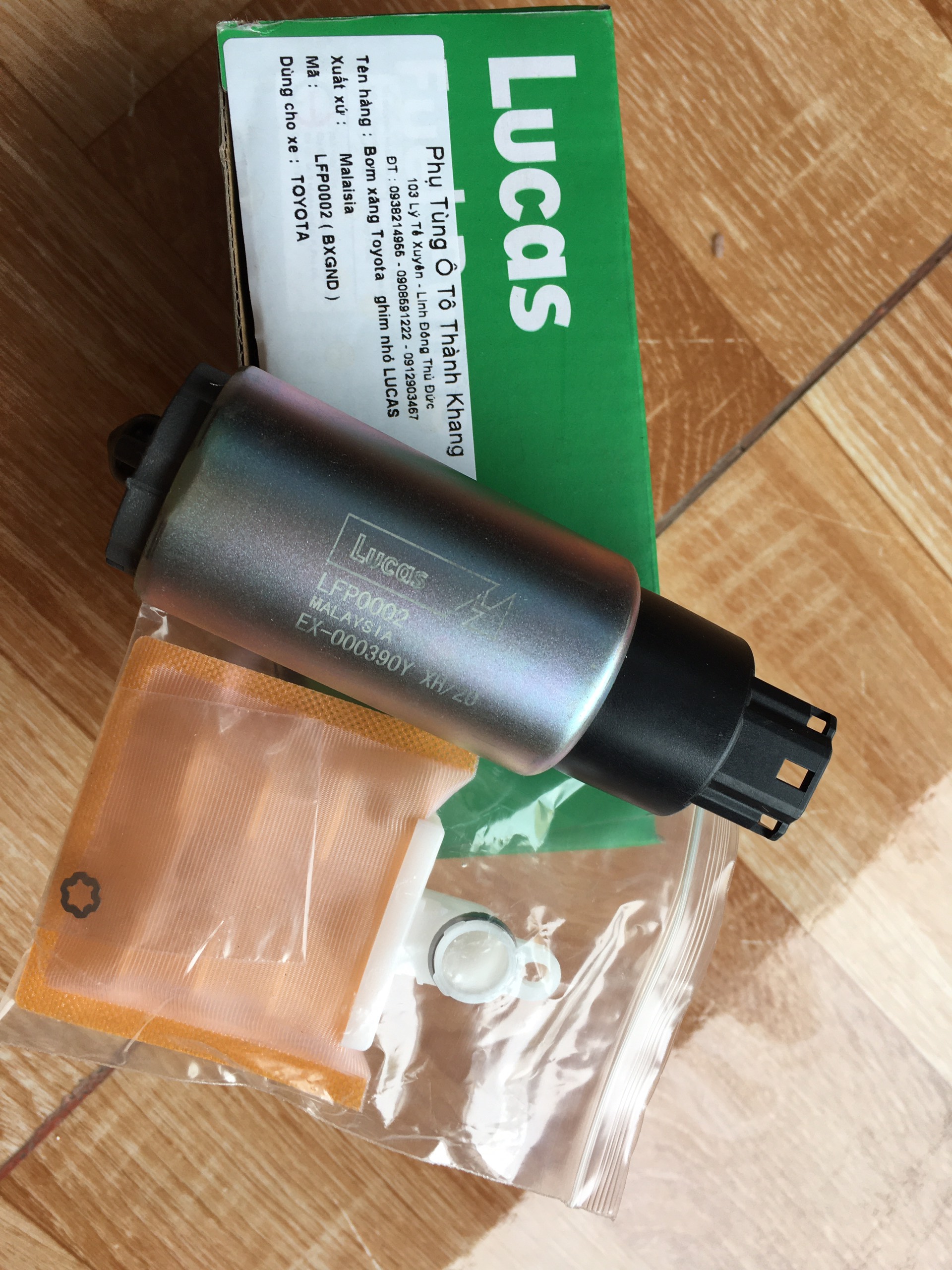 Bơm xăng dài ghim nhỏ Lucas dùng cho xe Toyota Mã: LFP0002