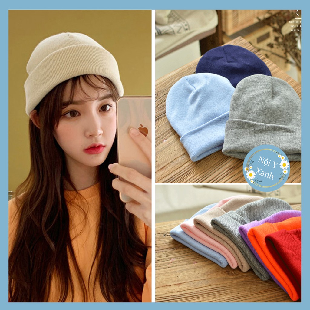 Mũ len beanie ❤️freeship ❤️mũ len trơn nam nữ nhiều mầu unisex
