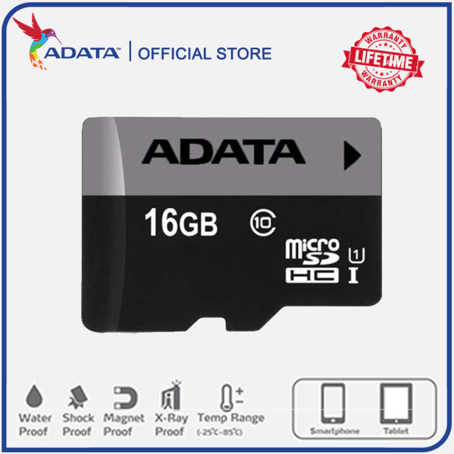 Thẻ nhớ adata micro sdhc 16gb class 10, tốc độ cao - bảo hành 12 tháng