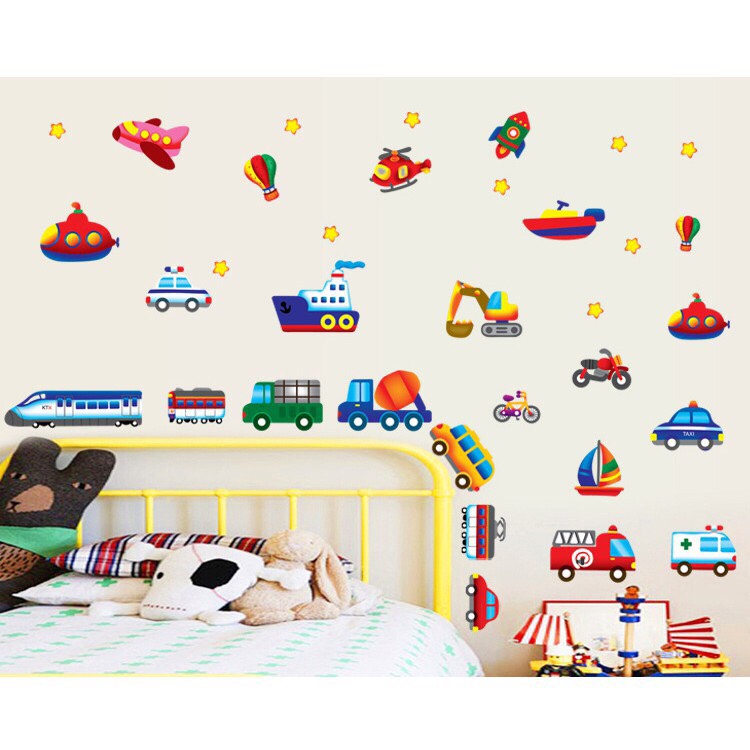 Dcal dán tường mẫu: Phương tiện gioa thông