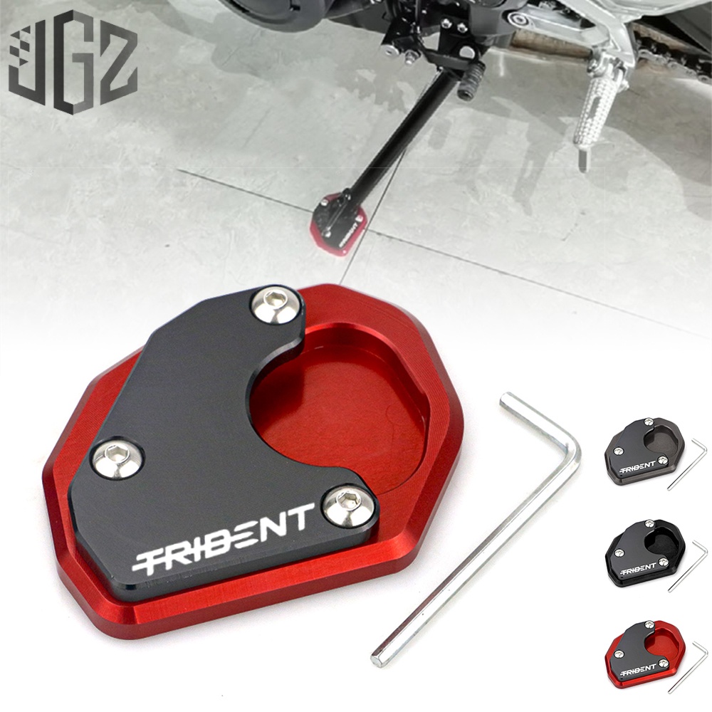 Motorcycle Kickstand Enlarger CNC Stand Plate Extension Pad Support Modified Accessory for Triumph Trident 660