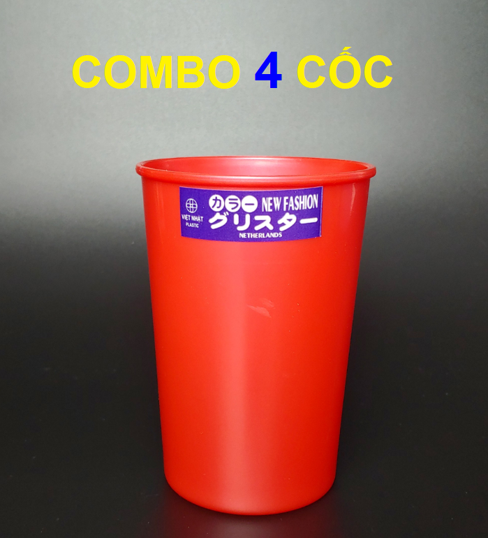 Combo 4 cốc nhựa việt nhật