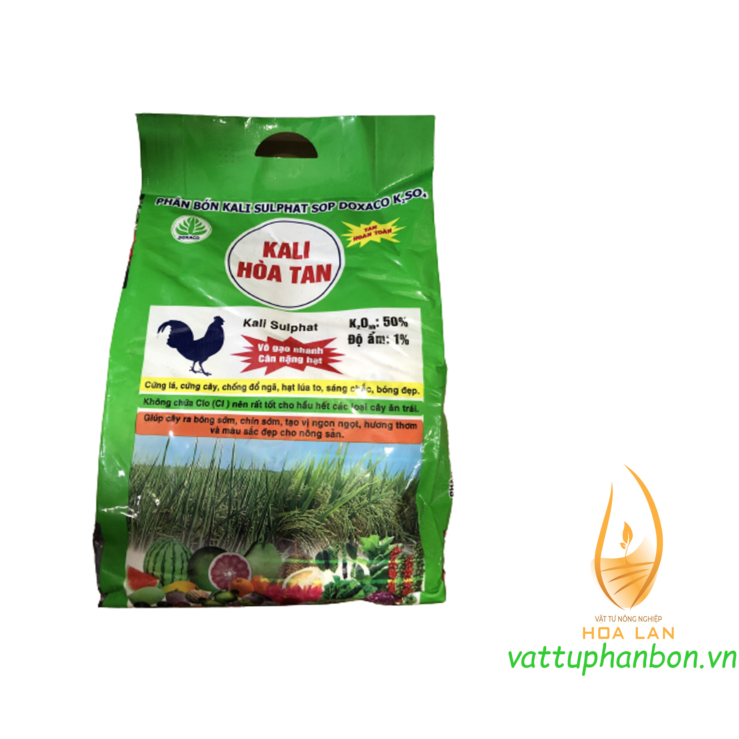 Phân bón kali sulphat sop doxaco k2so4 kali hòa tan - cứng lá, cứng cây - #253a# 1kg