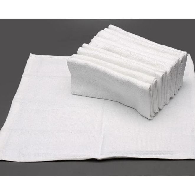 combo 05 Khăn lau mặt vuông trắng LOẠI 1 khăn lau đa năng nhà hàng khăn khách sạn Spa khăn lau đa năng ( MÀU TRẮNG)