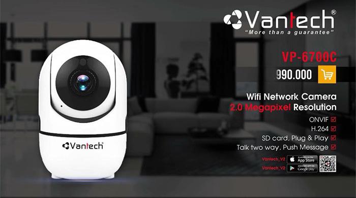 Camera vantech quay quét wifi vp- 6700c
