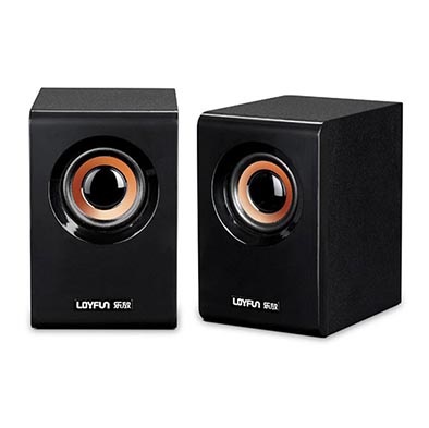 [HCM]LOA VI TÍNH LOYFUN M10  2 LOA BỘ ĐEN