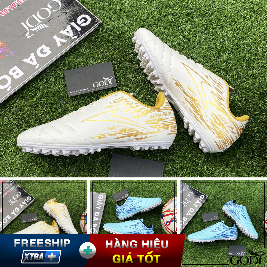 Giày bóng đá màu trắng size 33 đến 44 - Giày đá banh nam nữ sân cỏ nhân tạo, giày đá bóng trẻ em, cho bé trai đủ size 33 size 34 size 35 size 36 size 37 size 38 size 39 đến size 44, Godi Sport