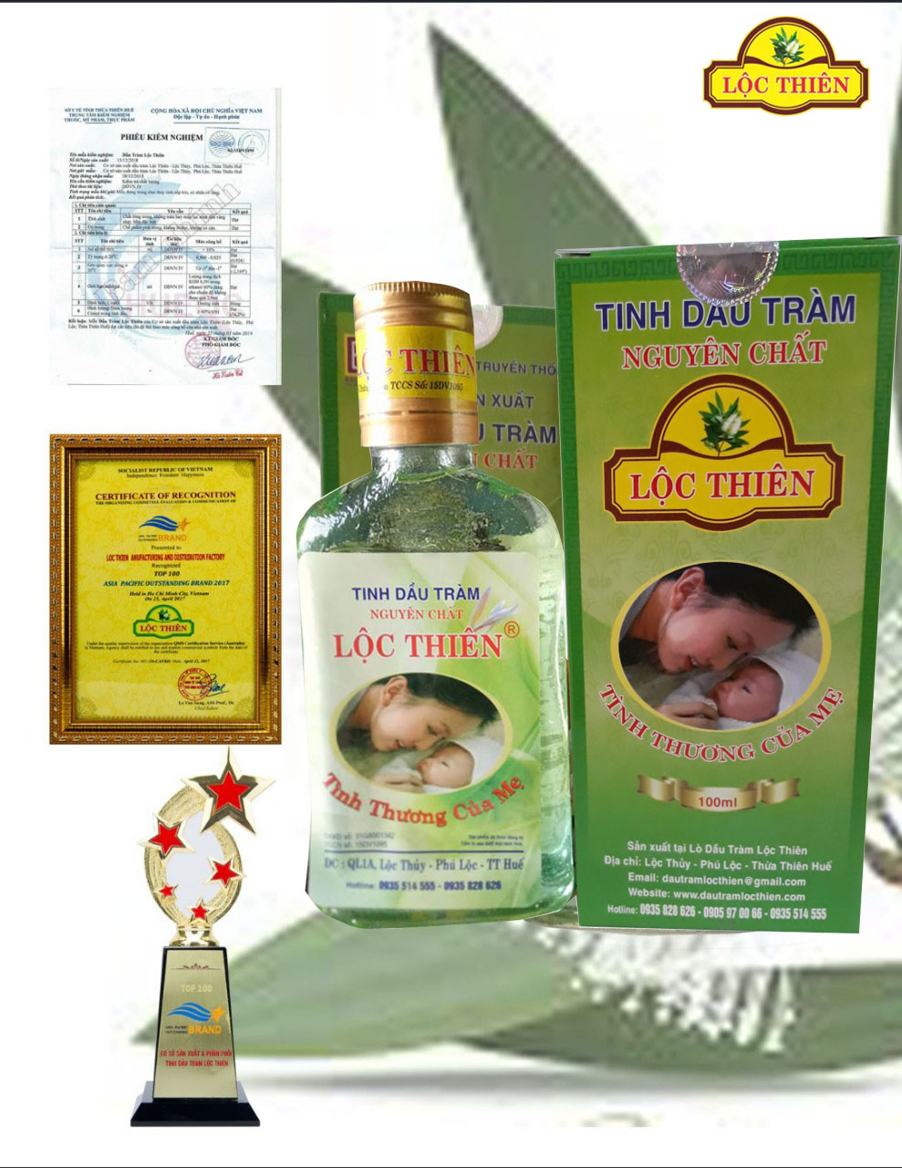 Tinh Dầu Tràm Lộc Thiên nguyên chất 100% (Đặt Biệt)