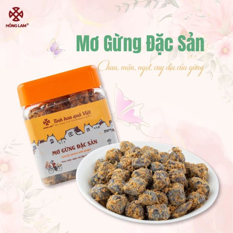 Mơ gừng đặc sản ô mai hồng lam
