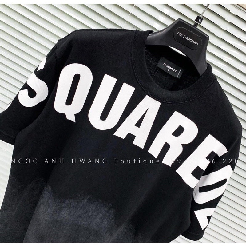Áo phông loang cổ tròn square siêu hot form rộng unisex nam nữ kiểu dáng trẻ trung năng động