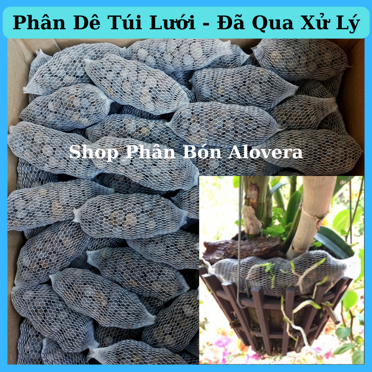 Phân dê túi lưới bón lan