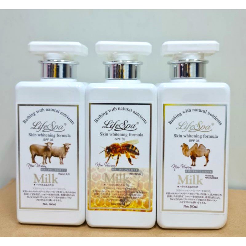 Sữa Tắm Trắng Da Life Spa Milk Skin Whitening Forrmula Thái Lan 500ml