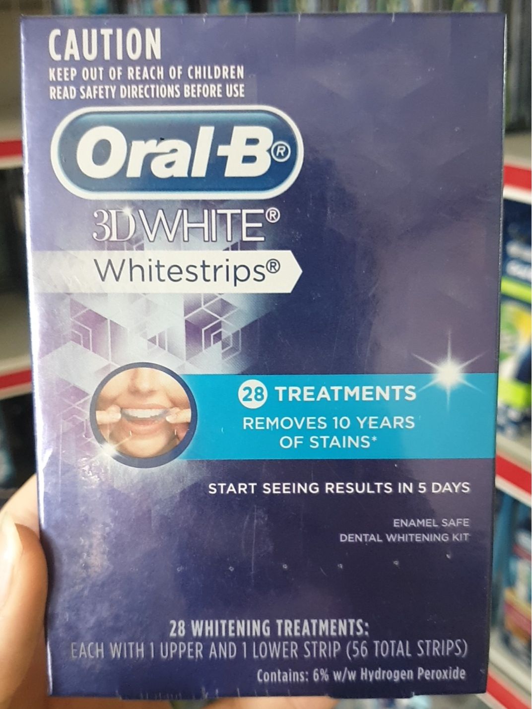 Miếng Dán Trắng Răng Oral-B 3DWhite WhiteStrips