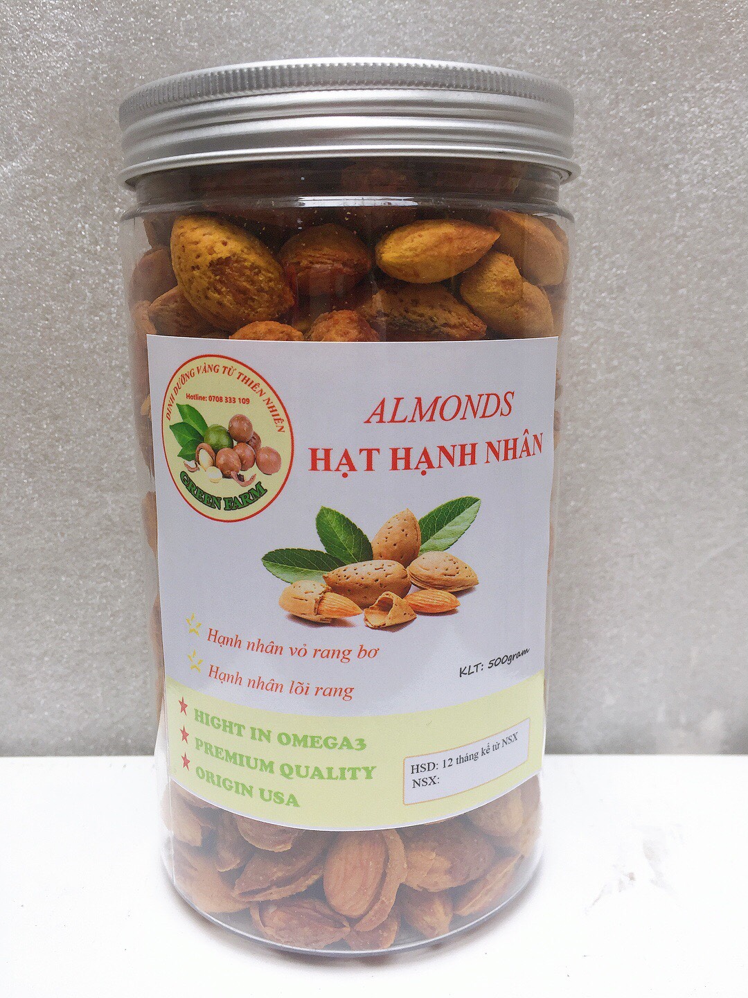 Hạnh nhân sấy rang bơ vỏ mỏng thơm ngon