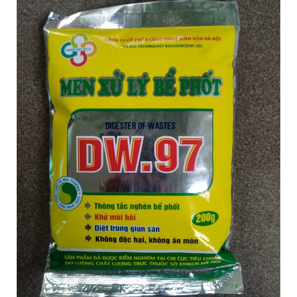 Men xử lý bể phốt dw97