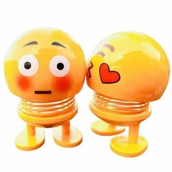 COMBO 6 Thú nhún Emoji lò xo lắc đầu mặt cười siêu dễ thương