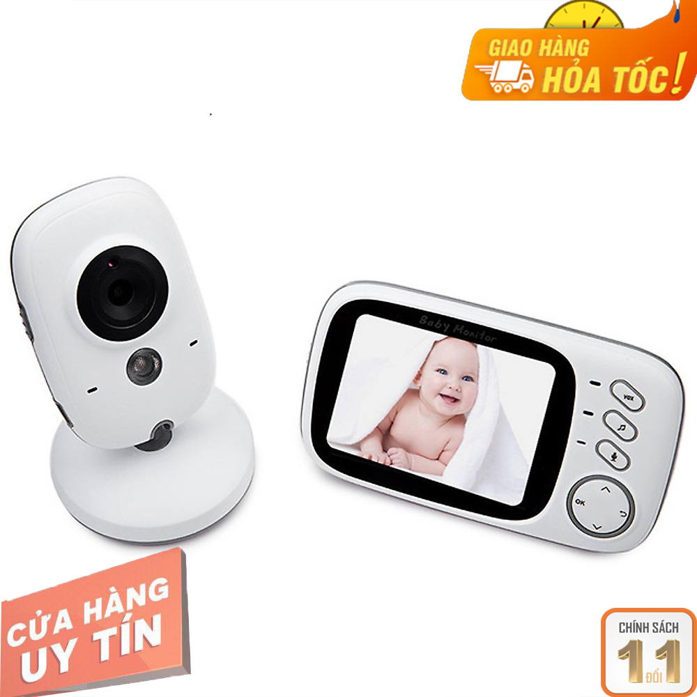 Máy báo khóc em bé thông minh không dây, theo dõi nhiệt độ, an toàn VB603