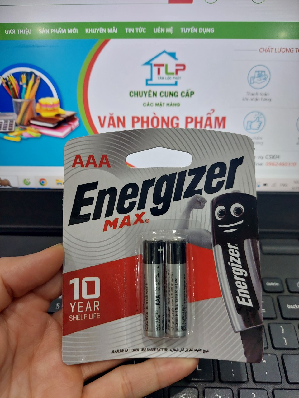 SỈ Vỉ 2 viên Pin Energizer AAA MAX LR03 (Pin đũa) - Pin Alkaline