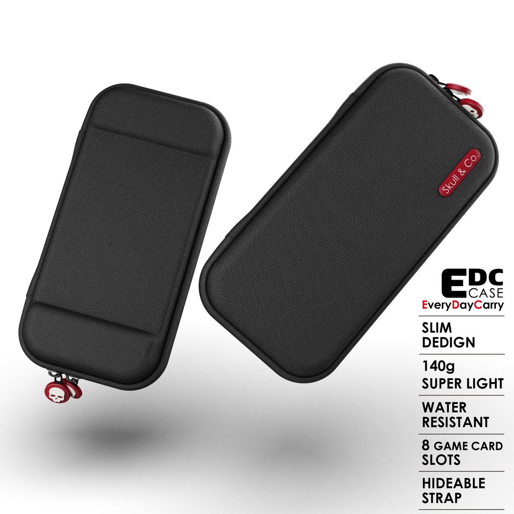 Chính hãng - hộp đựng bundle lite case + edc case skull & co cho nintendo switch lite