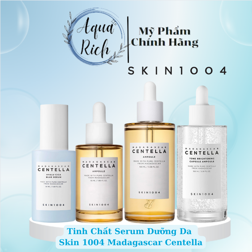 Tinh Chất Rau Má Skin1004 Madagascar Centella Asiatica 100 Ampoule 55ml - 100ml Ngừa Mụn, Phục Hồi Da