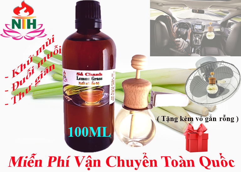 TINH DẦU SẢ CHANH LOẠI LỚN 100ML GIÀNH RIÊNG CHO BỘ KHUẾCH TÁN TẶNG KÈM 1 BỘ VỎ KHUẾCH TÁN RỖNG