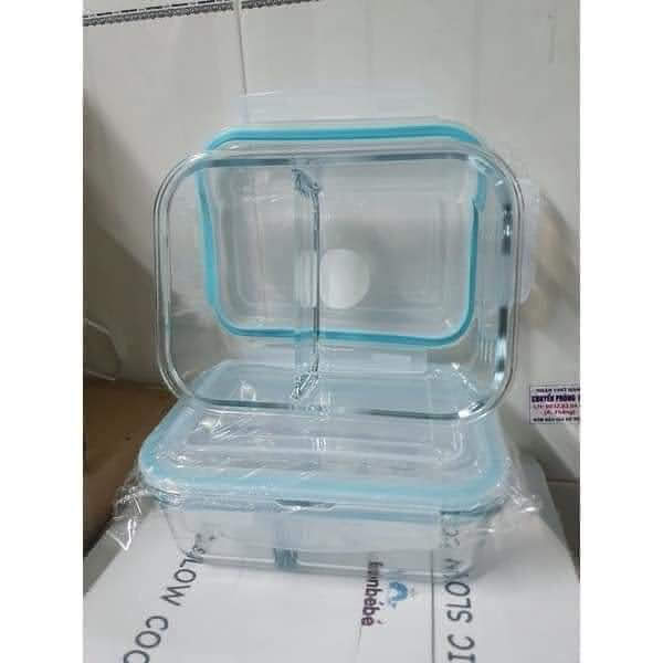 Thố thủy tinh cao cấp 1 lít chia ngăn