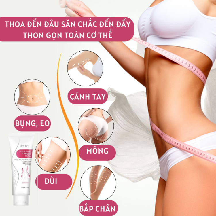 Kem giảm cân Đốt cháy mỡ thừa Kem đốt cháy chất béo 60g