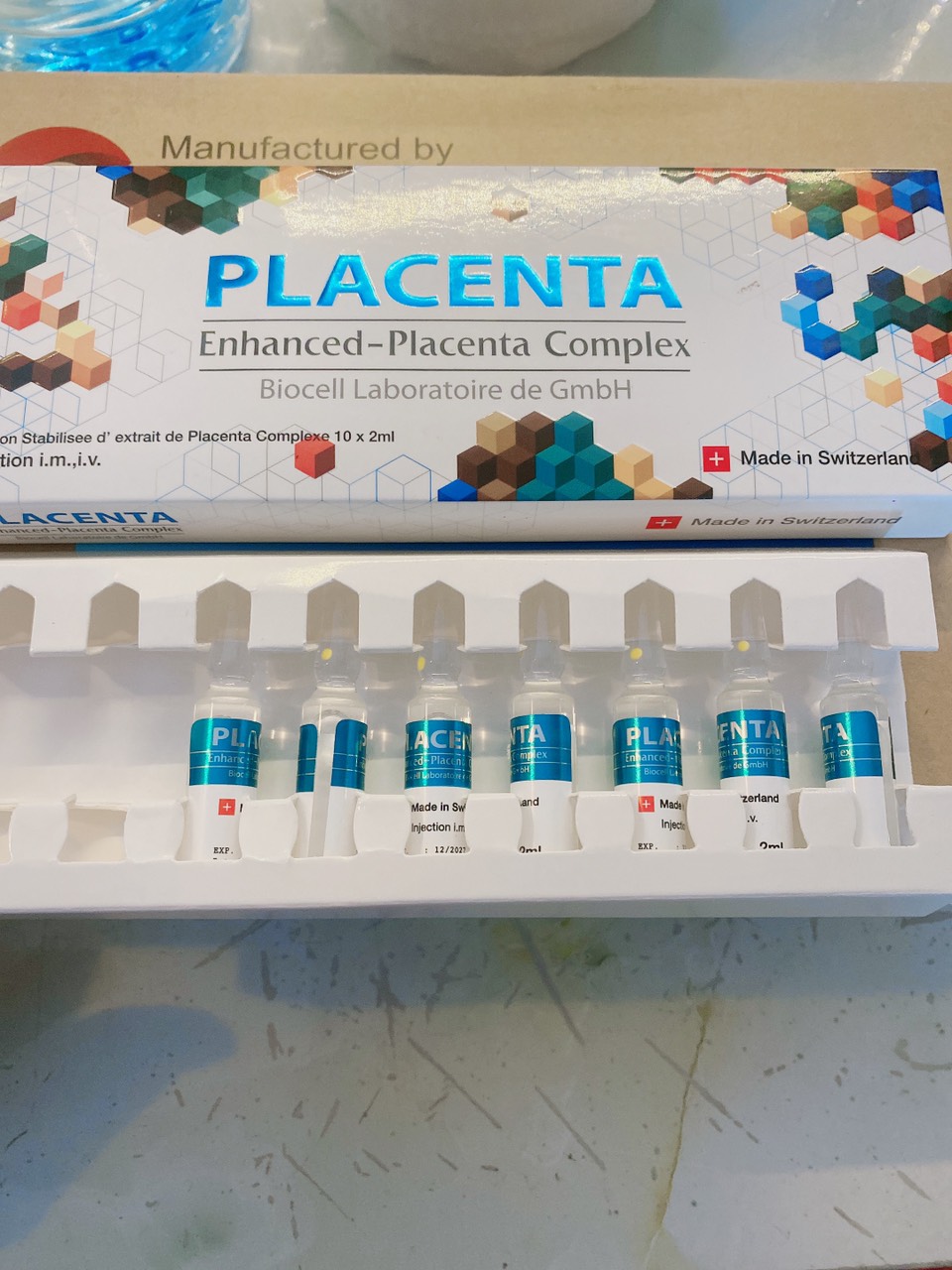 TẾ BÀO NOÃN THỰC VẬT– LÀM ĐẸP TÁI SINH LÀN DA 10 ống Placenta x 2ml