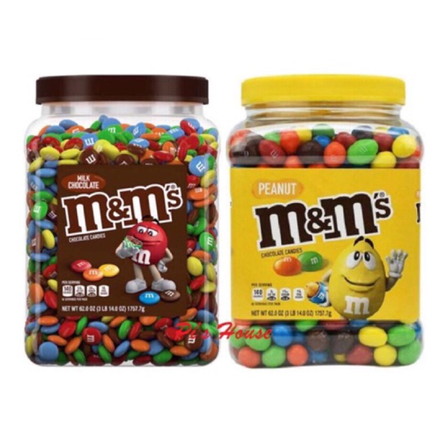 Socola m&m hộp 1.7kg mỹ| - hộp đen