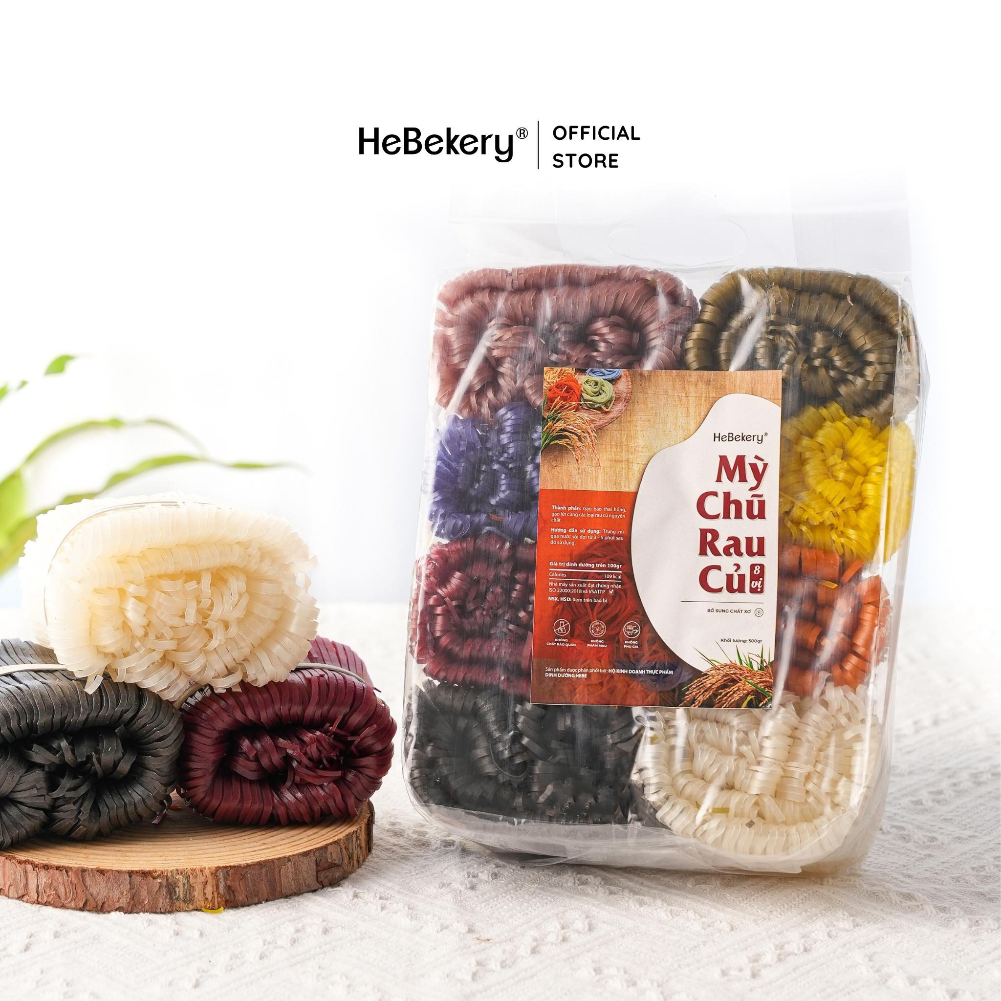 Mì Chũ Rau Củ Tự Nhiên 8 Vị - Mì Chũ Ăn Kiêng Healthy HeBekery by HeBe