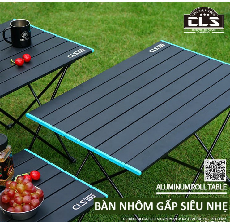 Bàn xếp dã ngoại CLS cắm trại ngoài trời