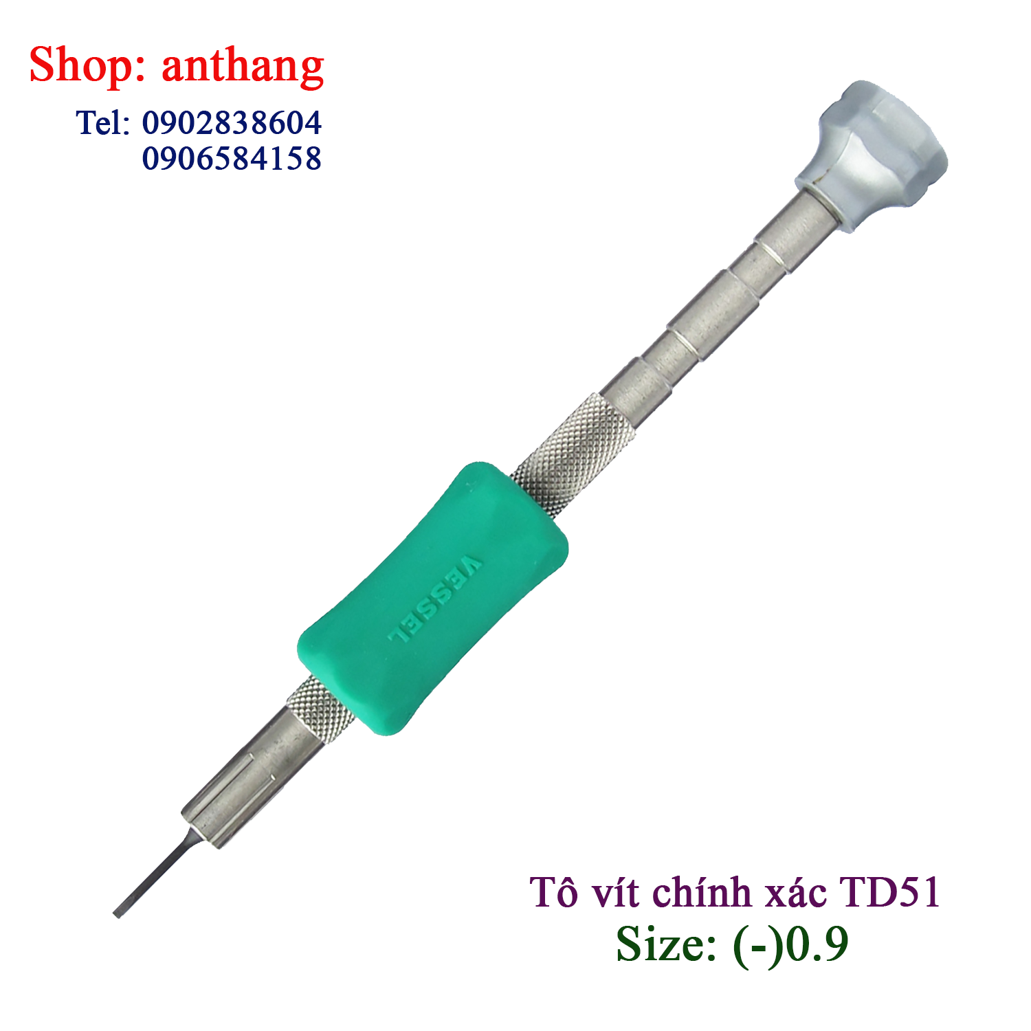 Tô vít siêu nhỏ TD-51 mũi dẹt thương hiệu Vessel