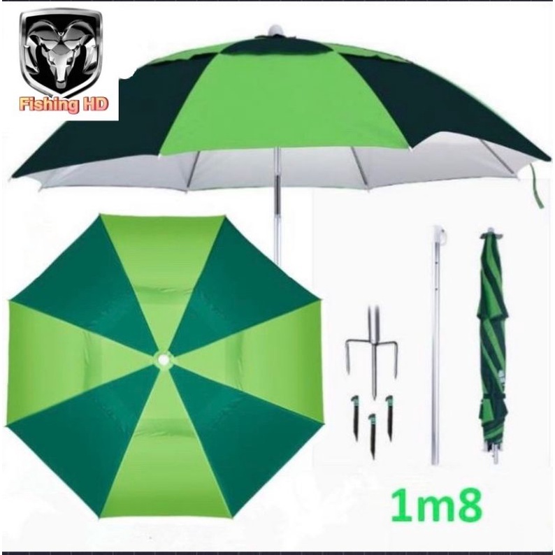 Ô câu cá ô dù che nắng che mưa ô câu cá 2 tầng dã ngoại cao cấp kk14