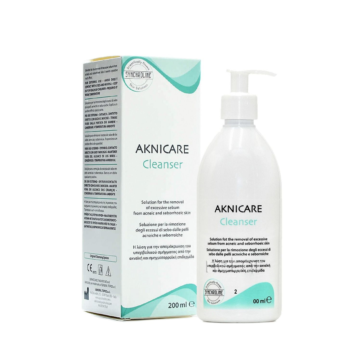 Gel rửa mặt giảm mụn viêm mụn mủ Aknicare Cleanser 200ml
