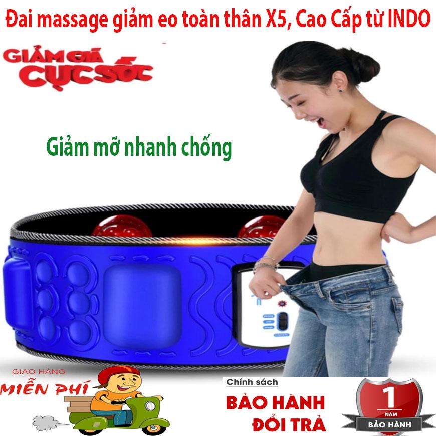 [HCM]Đai massage bụng X5 Đai Masage Giảm Mỡ Bụng Mát Sa Bụng  Đai Masage Giảm Mỡ Toàn Thân Mua Ngay Đai Masage X5 Cao Cấp Đánh Tan Mỡ Bụng-Bảo Hành 12 Tháng.