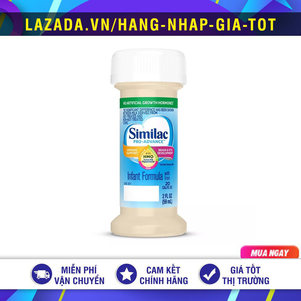 Thùng 48 chai sữa nước similac pro - advance hmo non - gmo cho trẻ sơ sinh 59ml mỹ