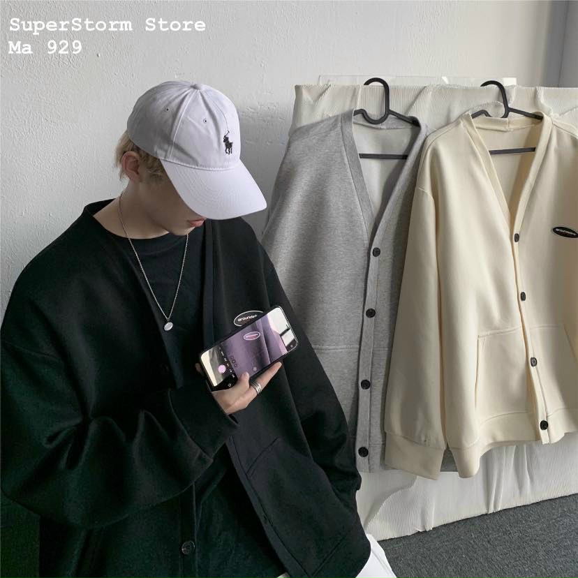 (FREE SHIP TOÀN QUỐC )- Áo Khoác Cardigan bông cúc, Sweater, Jacket Uncover Nữ Nam Chất Thun Nỉ Ngoại Fool's Game Form Rộng Nút Cài