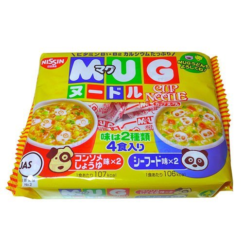 Mì Mug Nissin vàng/xanh cho bé ăn dặm