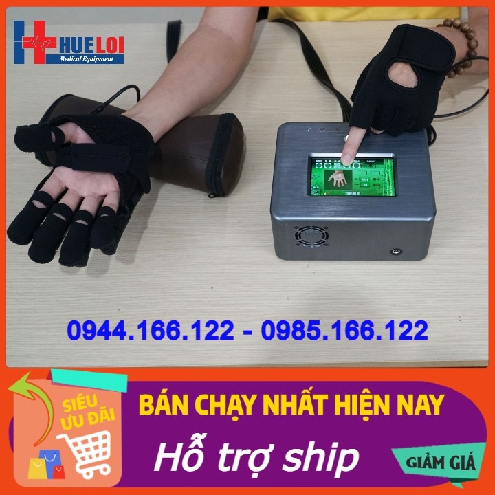 Gang tay robot tập phục hồi chức năng tay, máy tập tay cao cấp cho người tai biến