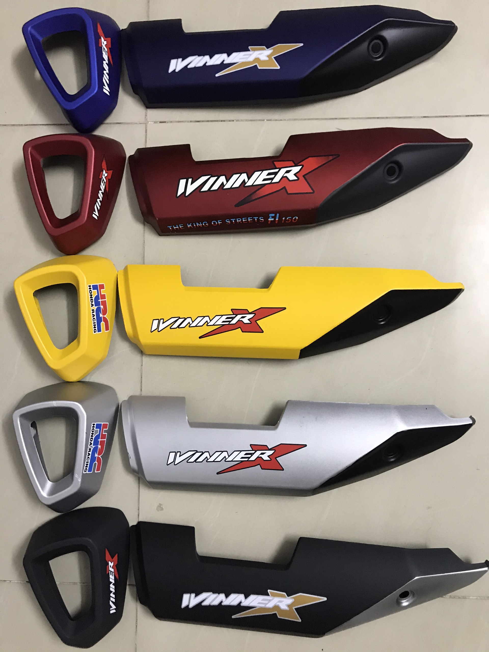 Bộ ốp pô chụp đít pô Honda Winner X 2019 - 2022 (combo 2 món) loại đẹp