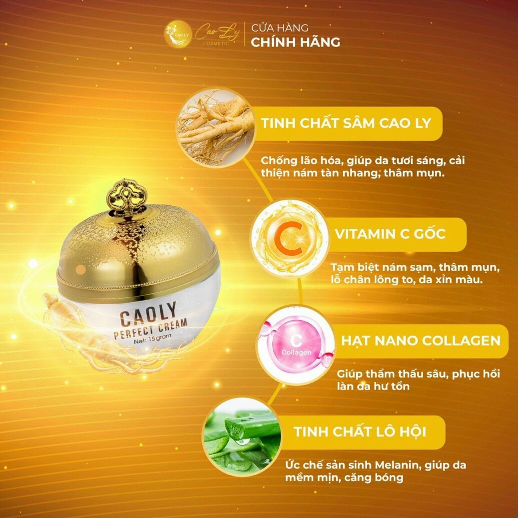 Kem nám cao ly 15gram CAO CẤP CHÍNH HÃNG ĐƯỢC BỘ Y TẾ VIỆT NAM CÔNG NHẬN. Kem sâm cao ly, kem cao ly, kem mờ nám cao ly. Bộ mỹ phẩm Cao Ly.