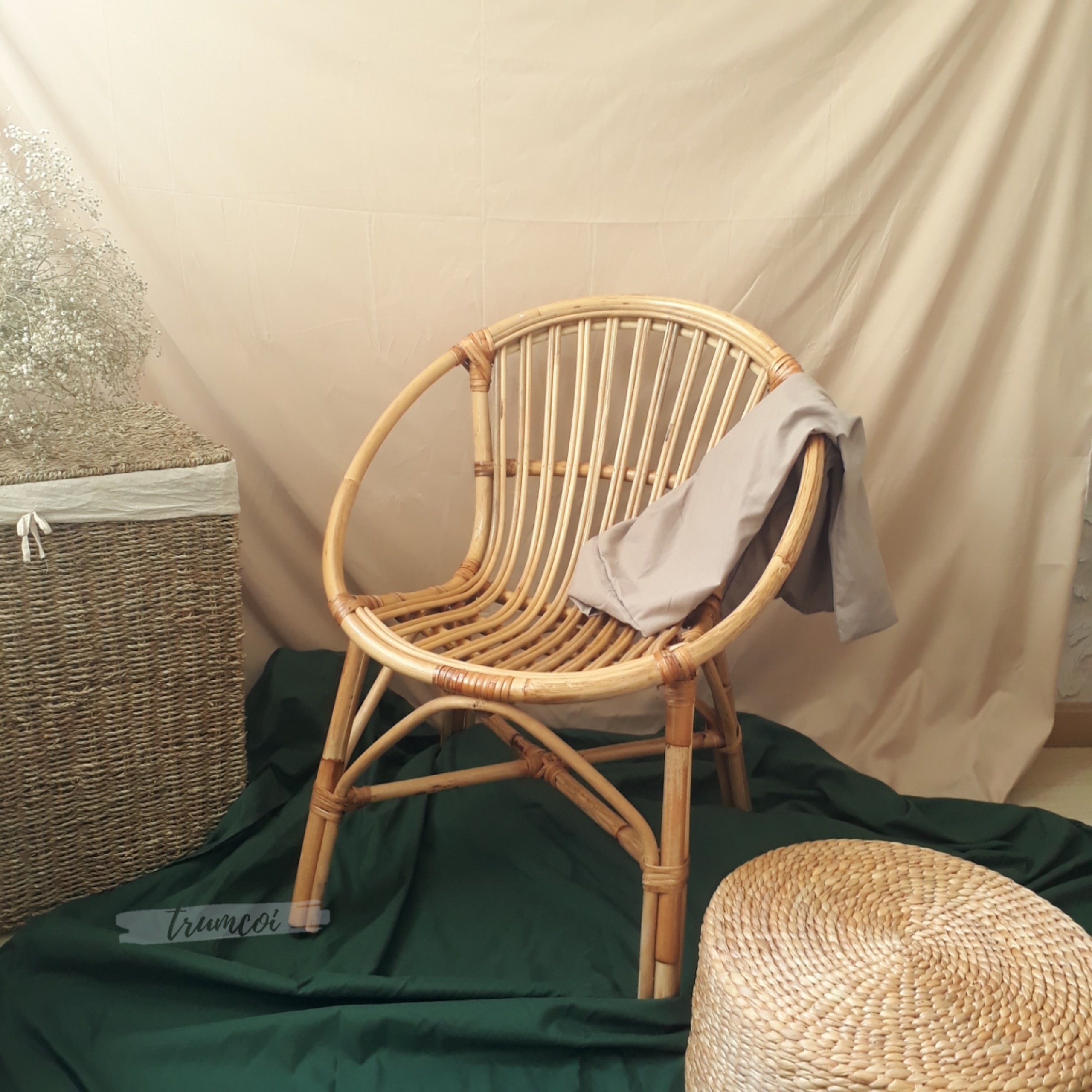 Ghế mây sò quán cafe, ban công...