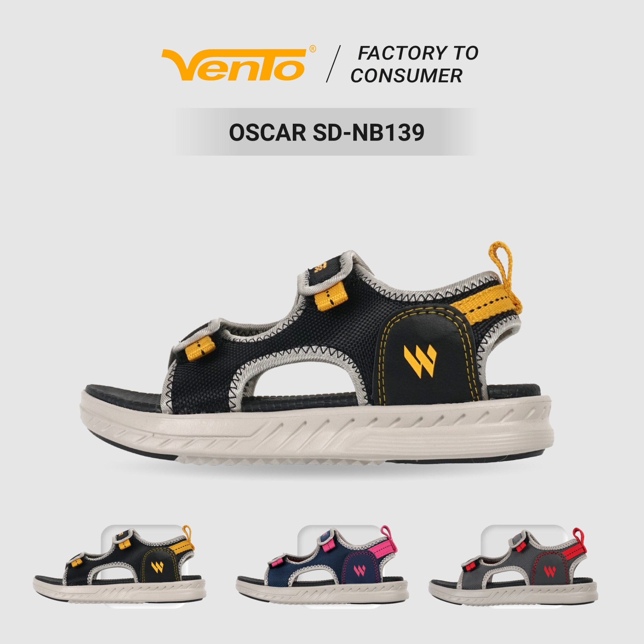 Giày sandal học sinh vento oscar dạo phố đi chơi đi học sd-nb139